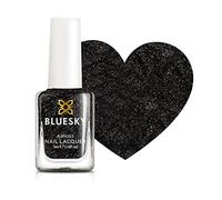 Smalto per Unghie per Bambini Rock Star, Nero Glitterato. Smalto per Bambini Facile da Togliere, Non Tossico, a Base di Acqua, Inodore, 5 ml