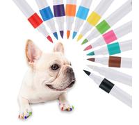 Smalto Per Unghie Per Cani | Penna Smalto con Pennello a 12 Colori - Formula Delicata E Resistente Allo Sbiadimento Per La Cura Degli Artigli