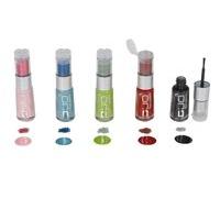 Smalto rosso con brillantini glitter da applicare 8ml