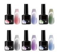 Smalto Semipermamente | Gel per Unghie con Effetto Cambiacolore | 6 Pezzi Kit Manicure Sfumato Durevole per Casa e Professionale