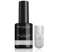 Smalto Semipermanente GEL POLISH NAIL COLOUR 47 Glitter Argento 10ml MESAUDA