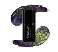 Smalto semipermanente ibrido Cyber Violet #825 con particelle, 7 ml
