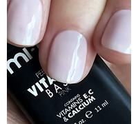 Smalto Semipermanente Peel off Base Pink,arricchita da Vitamina E, C e Calcio, Ideale per unghie fragili e sottili, effetto extra glossy, manicure naturale, rimozione in acqua calda, vegan friendly