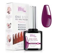 Smalto Semipermanente Unghie One Step Uv/Led 12 ml - Magenta Porpora - Smalto Unghie Gel - Unghie Subito Brillanti Con o Senza Base e Top Coat