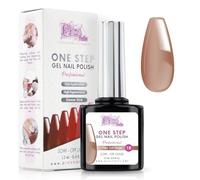 Smalto Semipermanente Unghie One Step Uv/Led 12 ml - Milky Soft Beige - Smalto Unghie Gel - Unghie Subito Brillanti Con o Senza Base e Top Coat