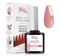 Smalto Semipermanente Unghie One Step Uv/Led 12 ml - Pink Nude - Smalto Unghie Gel - Unghie Subito Brillanti Con o Senza Base e Top Coat