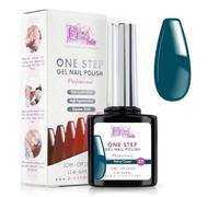 Smalto Semipermanente Unghie One Step Uv/Led 12 ml - Verde Petrolio - Smalto Unghie Gel - Unghie Subito Brillanti Con o Senza Base e Top Coat