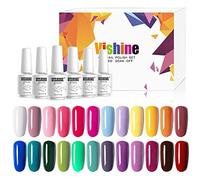 Smalto Semipermanente -Vishine 24 Colori Set Semipermanenti Per Unghie Soak off UV Gel Ricostruzione Combinazioni di Colori Multipli
