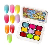 Smalto Semipermante - Smalto per Unghie a Lunga Durata in Multi Colore per Estetiste e Appassionate,Manicure Effetto Sfumato Seta per Appuntamenti Viaggi Casa