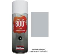 Smalto Spray 100% Acrilico Alte Temperat Arexons Alluminio 400 ml 6 Pezzi