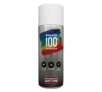 AREXONS | Smalto 100% Acrilico Smalto spray, Vernice Colore Bianco Lucido 400 ml, Spray Universale, Smalto Acrilico Resine di Alta Qualità, Essiccazione Rapida, Bomboletta Spray, Uso Facile