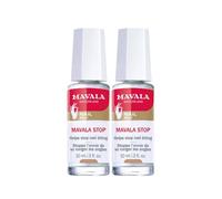 Smalto Stop | Formula riparatrice | Ferma la voglia di rosicchiare le unghie | Dissuade dal portare le dita alla bocca o succhiare il pollice | incolore | Confezione da 2 x 10 ml