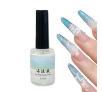 Smalto Top Coat per Unghie Attrezzo da Manicure con Pittura a Onde da 15 ml