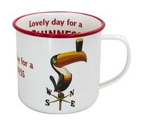 Smalto Toucan on segnavento design tazza con lovely Day for a Guinness