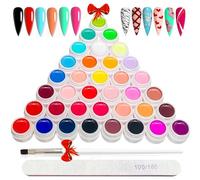 Smalto Unghie GOFLORDEN 36 Colori, 38 PCS Smalto Unghie, Estate, Autunno e Inverno Pasqua Smalto Gel Unghie UV, Gel Adesivo Professionale Semipermanenti UV