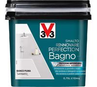 SMALTO V33 BAGNO LT.0,75 BIANCO PIUMA SATINATO