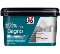 V33 Smalto Rinnovare Perfection Bagno Bianco Piuma Satinato 2 L
