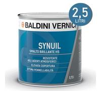 Smalto Vernice brillante Baldini Synuil HS elevata copertura 2,5 lt ferro legno