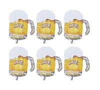 Smandy 10 Palloncini con Boccale di Birra, Decorazioni Festive in Foglio di Alluminio, Palloncini Riutilizzabili per Feste di Grandi Dimensioni per Compleanno, Matrimonio, Baby Shower