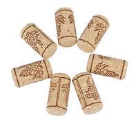 Smandy 100 Pezzi di Bottiglia in Legno da 100 Pezzi, Materiale Premium, Bottiglie di Vino per Vino Fatto in Casa, Tappi Sostituibili