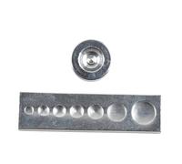 Smandy 11 Pz Kit di Strumenti per Bottoni a Pressione per Rivetti Punzonatori per Bottoni Automatici in Pelle con 2 Punzoni per Progetti Artigianali Fai-da-te Riparazione Artigianato