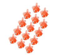 Smandy 14 Pezzi Giocattolo Finto Pesce Rosso, Ornamenti Figurine Realistiche in Gomma per Giochi di Carnevale Pesca Forniture per Feste Vasca da Bagno 14 Pezzi Giocattolo Finto Pesce Rosso, 0,98