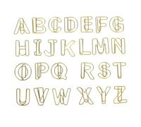 Smandy 26 Clip per Carta con Alfabeto, Clip per Segnalibri con Alfabeto in Metallo Dalla A Alla Z, Clip Decorative per Promemoria per Foto, per L'ufficio Scolastico A Casa