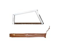 Smandy a Mano Pieghevole, Lama in Acciaio Al Manganese, da Campo Compatta per la Lavorazione del Legno all'aperto e attività di Sopravvivenza, Design Leggero da 12,6 Pollici (SILVER)