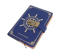 Smandy Agenda Vintage con Lucchetto, Formato A5 in Similpelle PU, con Combinazione, Ideale per Scrivere, Prendere Appunti, Pianificare e Organizzare, Perfetta Come regalo.