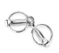 Smandy Altri Accessori per Portachiavi, Fantastico Design a Ferro di Cavallo Connessione Stabile Esecuzione Squisita Ciondoli Decorativi per Borse per Cavalieri Filetto in Lega di Zinco Filetto in