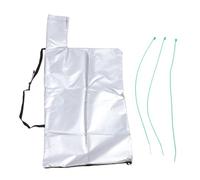 Smandy Borsa per Aspirapolvere Accessorio per Soffiatore, Tasca per Scarico con Cerniera con Manici Rinforzati per Contenimento di Foglie di Detriti da Giardino Esterno (Silver White)