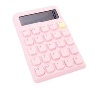 Smandy Calcolatrice Solare Desktop, Grande Display a 12 Cifre Efficienza Efficienza Tattili Chiavi Strumento di Matematica Standard Portatile per la contabilità (PINK)