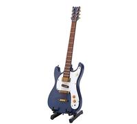 Smandy Chitarra in Miniatura, Modello di Chitarra Elettrica in Legno con Supporto, Design Raffinato, per gli Amanti della Musica, Ornamento per la Casa da 7,1 Pollici