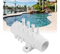 Smandy Collettore Idraulico a 8 Porte, Separatore d'acqua in PVC con Design Durevole, Resistenza Alle Alte Temperature, Controllo Efficiente del Flusso d'acqua per Spa e Vasche Idromassaggio