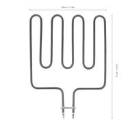 Smandy Elemento Riscaldante Elettrico, Componente per Stufa per Sauna in Acciaio Inossidabile Resistente alle Alte Temperature, Riscaldamento Uniforme per Casa, Hotel, Centro Fitness (SCA-2000W)