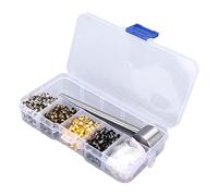 Smandy Kit Occhielli Mini Occhiello in Metallo Rame Placcato 400 Pezzi per la Modifica dell'abbigliamento Artigianato Fai da Te Lacci delle Scarpe Progetti in Pelle