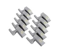 Smandy Luce con Sensore a LED a Cerniera, Materiale ABS, Risparmio Energetico con 3 Perline LED per Uso in e Armadio (bianco caldo)