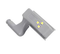 Smandy Luce con Sensore a LED a Cerniera, Materiale ABS, Risparmio Energetico con 3 Perline LED per Uso in e Armadio (luce bianca)