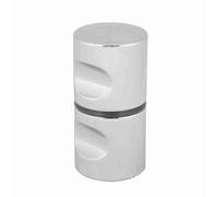 Smandy Maniglie delle porte in lega d'alluminio cromate, Manopola adatta per porta bagno doccia e casa, Design moderno e resistente