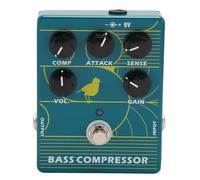 Smandy Pedale per Basso Elettrico, Pedale Effetto Compressione in Lega di Alluminio con Manopole ATTACK COMP SENSE VOL GAIN per Musicisti, Produzione e Palco