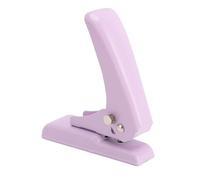 Smandy Perforatrice a Foro Singolo da 5,5 Mm, Robusta Perforatrice in Metallo con Impugnatura Ergonomica e Base Antiscivolo per Ufficio, Scuola, Casa e Lavori Creativi, capacità 40 fogli. (PURPLE)