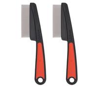 Smandy Pettine a Denti Fini da 2 Pezzi, Acciaio Inossidabile 17,5 Cm