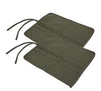 Smandy Porta Pennelli in Tela da 2 Pezzi, Borsa Porta Pennelli Resistente con 22 Slot, Organizer Ideale per Artisti dell'acquerello, Olio e Guazzo