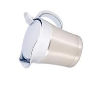 Smandy Salsiera Termica a Doppia Parete in Acciaio Inossidabile 304 con Coperchio e Beccuccio Antigoccia per Servire Liquidi Caldi o (Formato piccolo 450 ml)