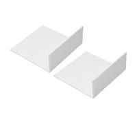 Smandy Scaffali delle Pareti Acriliche Set, 2pcs Mini Display con un Forte Adesivo per le Piccole Organizzazioni di Oggetti da Collezione per Piante (WHITE)