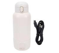 Smandy Scaldabiberon a Batteria, Coperchio con Chiusura Scorrevole, Addebitabile, Controllo Accurato della Temperatura, Scaldalatte Portatile Senza Fili, per Viaggi (500 ml)