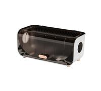 Smandy Scatola Gestione Cavi, Organizer per Cavi con Montaggio a Parete per Prese Multiple e Caricabatterie con Fondo Staccabile per un Facile Accesso Ai, Scatola Spegnicavi in (BROWN)