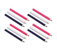 Smandy Set di 12 Matite da Cucito, Bianco Blu Rosa, Set di Matite per Segnare Tessuti, per la Creazione di Modelli Artigianali per Quilting da Sarta