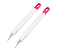 Smandy Set di Coltelli Craft Exacto, 2 Utensili da Taglio per Intaglio della Pelle in Argilla di Carta per Artigianato Artistico, Rifinitura della Pelle, Scultura in Argilla