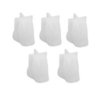 Smandy Set di Stampi Dessert per Gatto Carino, 3D a Forma di Animale 5 Pacchetti Flessibili in Silicone Budino Caramelle per Dessert creativi.